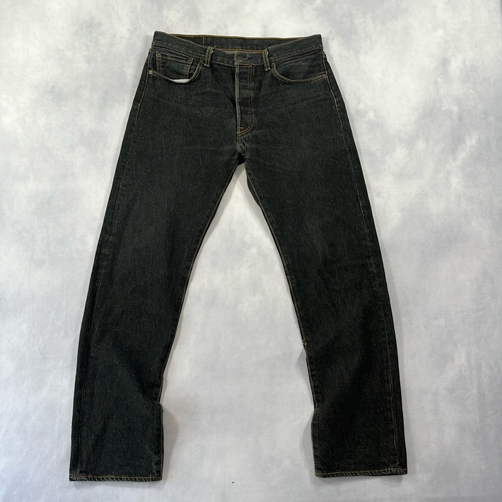Levi’s 501 Shrink to Fit Button Fly Jeans Black (actual size- 33” x 31”) Men’s